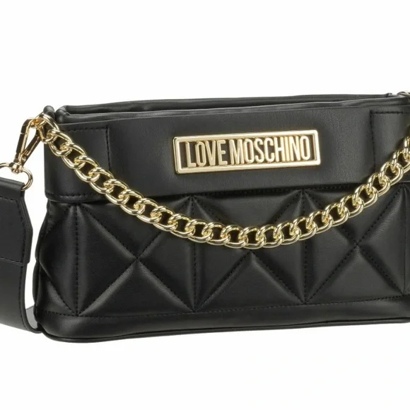 NWT, Love Moschino Vegan Leather Quilted Bag